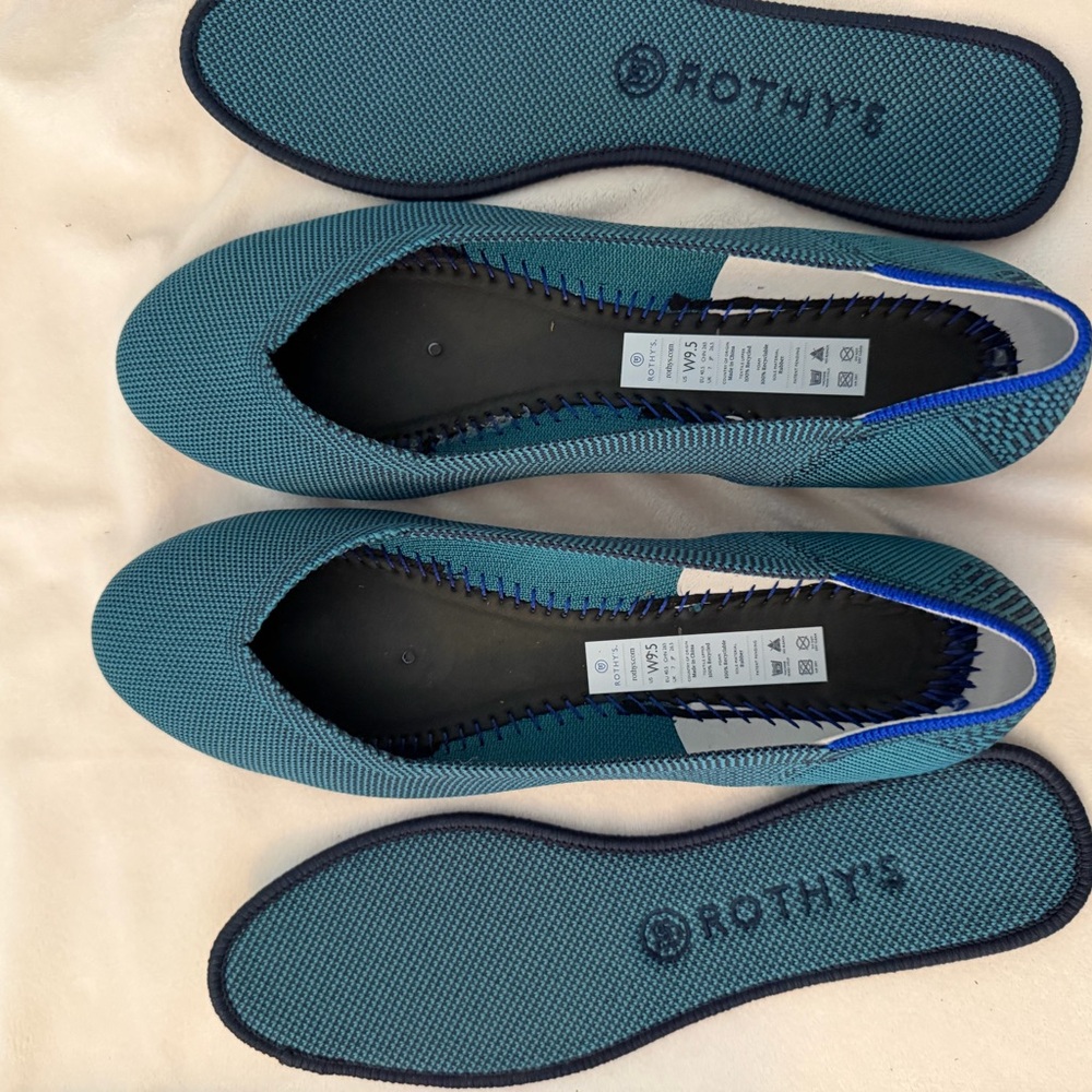 NEW Women’s Rothy’s | Spruce Python Flats | Size 9.5 - Picture 6 of 8